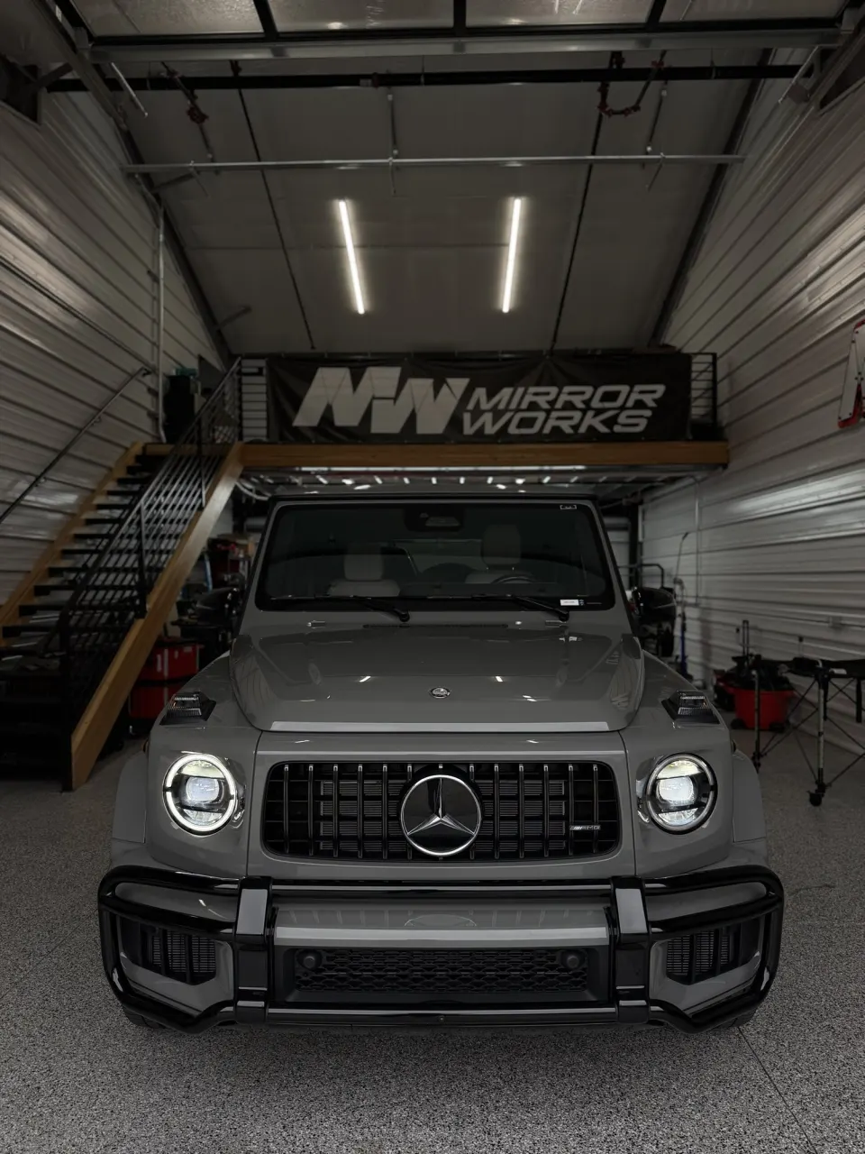 Paint protection film installed on a vehicle